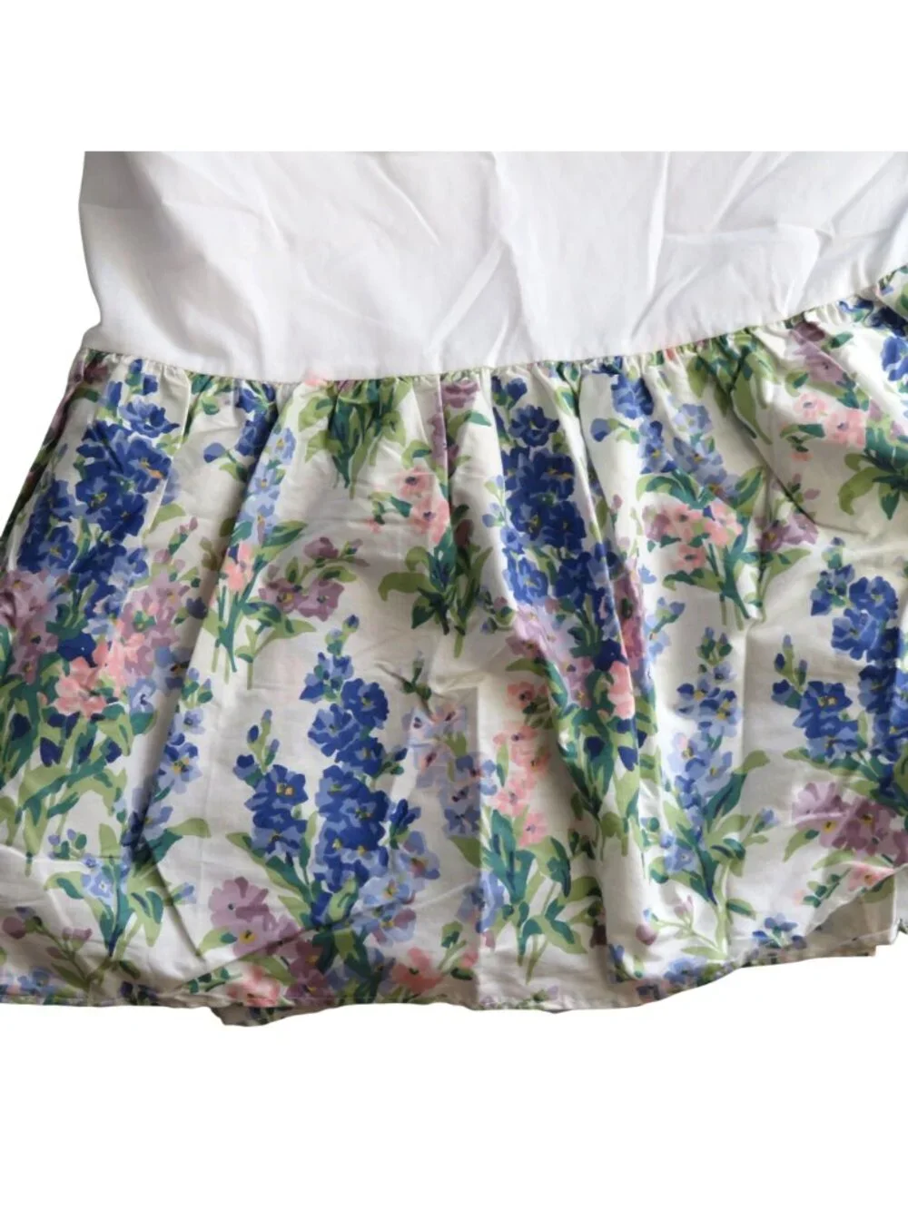 Vintage Laura Ashley Abbeville Floral King Bed Skirt 13